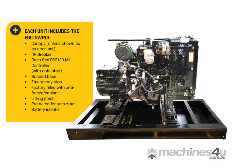 Mahindra 22kVA Three Phase Silenced Diesel Generator