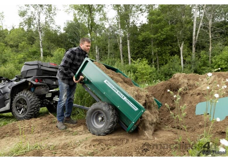 caption Woodland Mills: Pathlander UTV Dump Trailer - Buyers Choice Award Winner!
