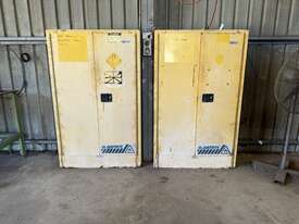 2 x Justrite Flammable Goods Cupboards - picture0' - Click to enlarge