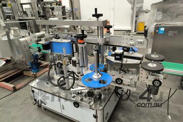 Labelling machine double side for Square, Oval, Round bottles.
