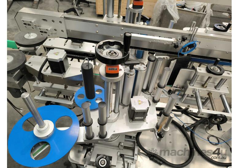 Labelling machine double side for Square, Oval, Round bottles.