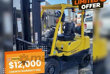 EOFY SALE - HYSTER FORKLIFT | 2.5 Ton | 4.5m Height | Side Shift inc