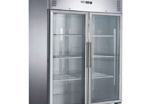 FED-X S/S Two Full Glass Door Upright Freezer - XURF1200G2V