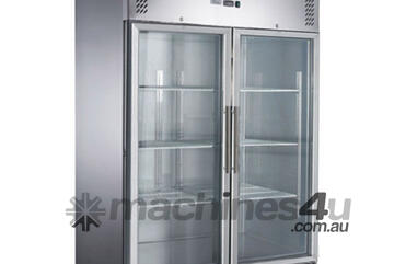 FED-X S/S Two Full Glass Door Upright Freezer - XURF1200G2V