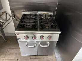 1 x AG Equipment Commercial 4 Burner Stove - picture0' - Click to enlarge