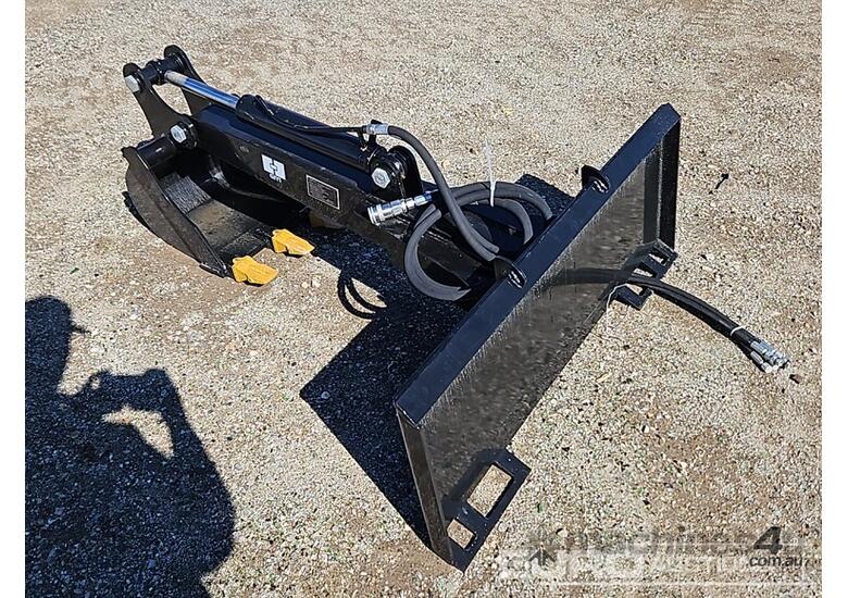 caption Unused GIYI Backhoe Loader to suit Skidsteer Loader