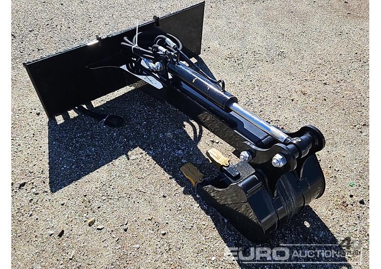 caption Unused GIYI Backhoe Loader to suit Skidsteer Loader