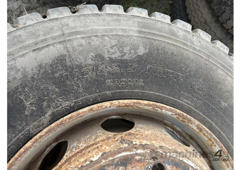 caption Qty 4 x Truck Tyres & Rims