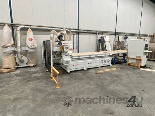 Wood tech Joinery shop machine package. CNC, Edge bander, Panel saw, dust extraction & compressor