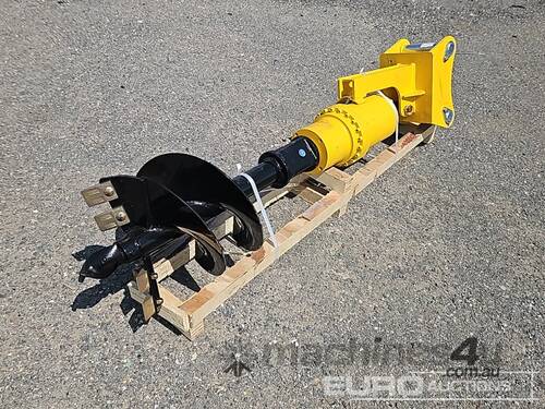Unused Captok Auger To Suit CAT305 Excavator c/w Bracket Reducer 