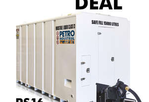 16,000L STORE Diesel Storage Self-Bunded TANK with PIUSI ST Pump Kit 15,000L Safe Fill
