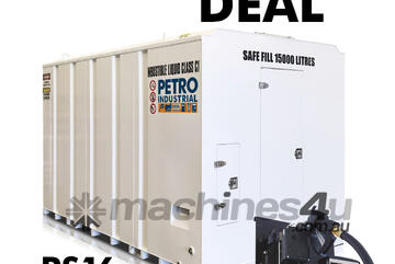 16,000L STORE Diesel Storage Self-Bunded TANK with PIUSI ST Pump Kit 15,000L Safe Fill