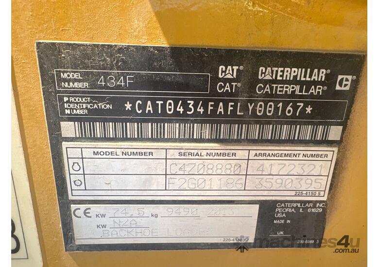 2013 Caterpillar 434F Backhoe/ Loader