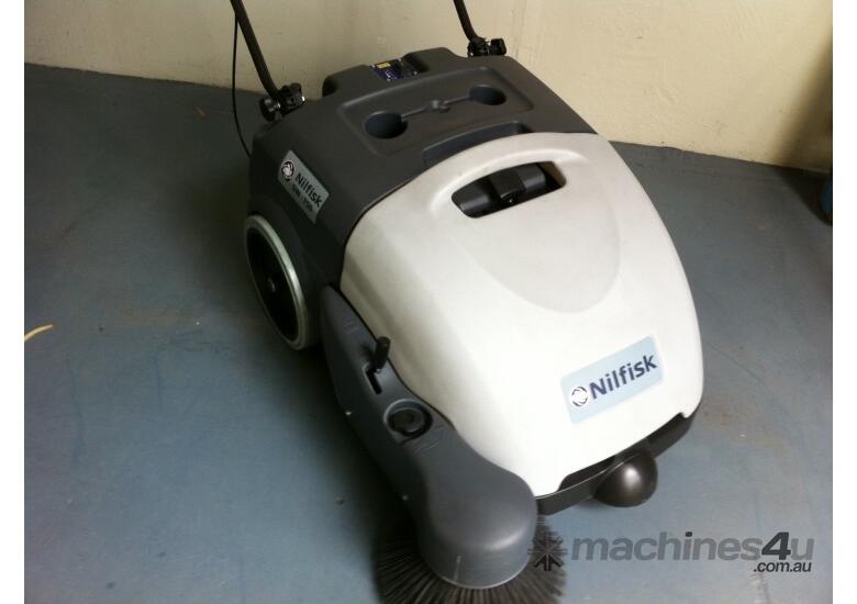caption Ex Demo Nilfisk SW750 Battery Sweeper.