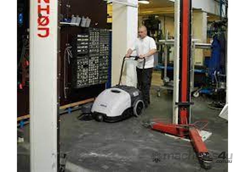 caption Ex Demo Nilfisk SW750 Battery Sweeper.