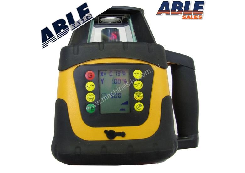 caption Dial In Grade Laser Level Drainage Inc Tripod & Staff
