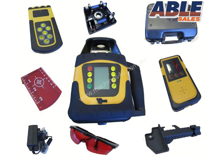 caption Dial In Grade Laser Level Drainage Inc Tripod & Staff