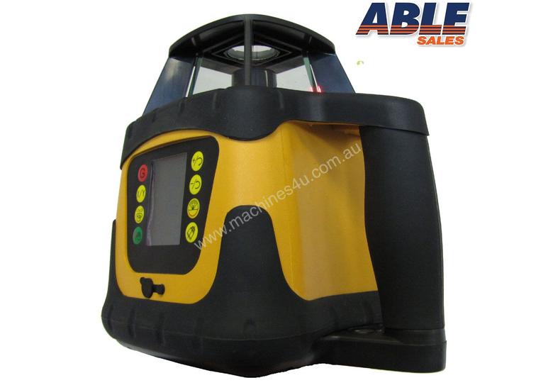 caption Dial In Grade Laser Level Drainage Inc Tripod & Staff
