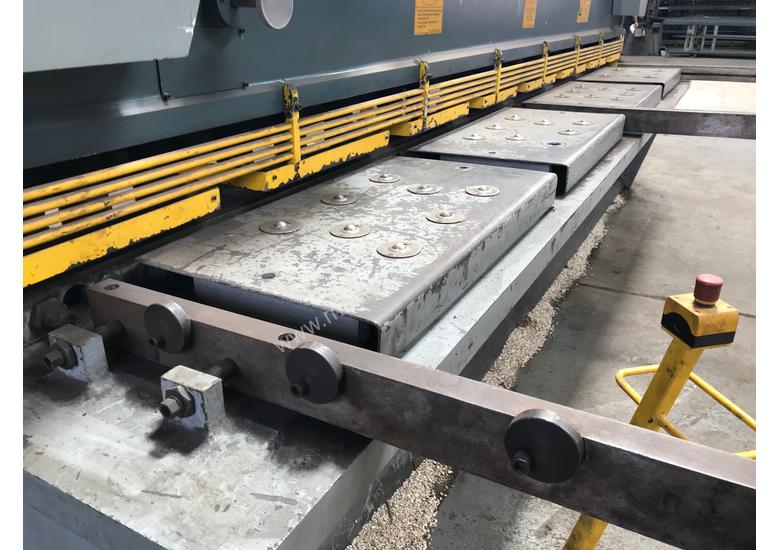 caption AVAILABLE NOW! - METALMASTER 4000mm x 12mm Variable Rake Guillotine