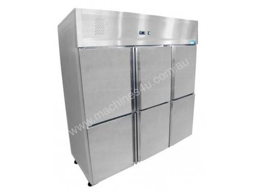 6 x ½ Door Stainless Steel Refrigerator