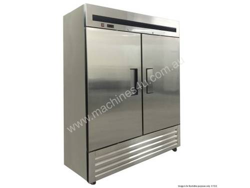 F.E.D. LD1000SC4B 2 Door Stainless Steel Upright With Bottom Units