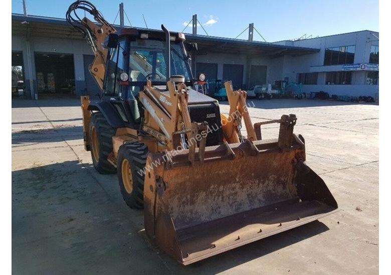 caption Case 590SM Backhoe Loader Loader