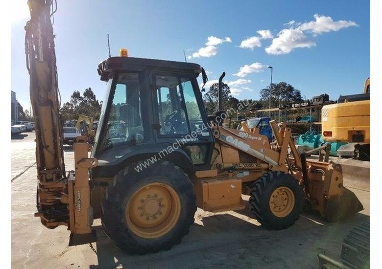 caption Case 590SM Backhoe Loader Loader