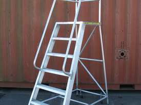 Aluminium 6 Step Order Picker Picking Ladder - picture0' - Click to enlarge