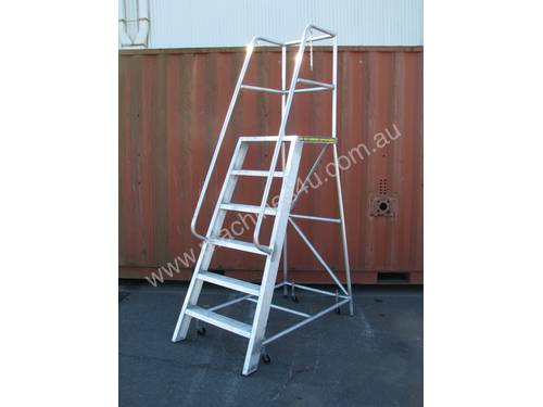 Aluminium 6 Step Order Picker Picking Ladder