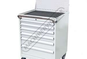6 Drawer - Industrial Mobile Tooling Cabinet with Backing Panel Package Deal TCW-954WP 723 x 653 x 1