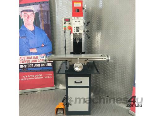 Floor stock w x-power feed METEX PRO MP30L Milling Machine Tapping Pedal GEARED HEAD VARIABLE SPEED