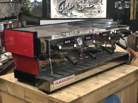 LA MARZOCCO LINEA CLASSIC 4 GROUP RED ESPRESSO COFFEE MACHINE WITH CHRONOS TOUCHPADS - picture0' - Click to enlarge