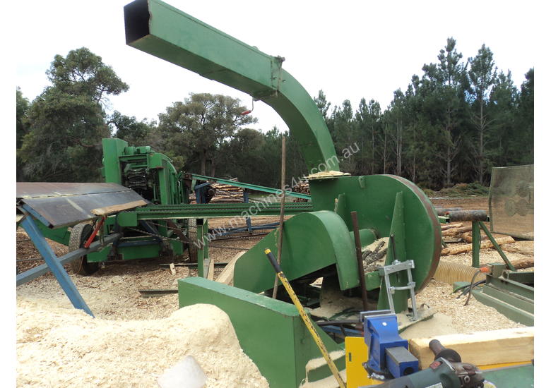 caption Modular small log sawmill