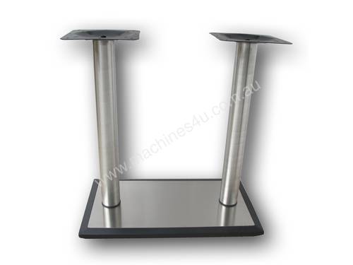 N6018 Table base S/S core HDC base with black rim 700x400mm
