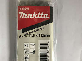 Makita 11.5mmØ x 142mm HSS Drill Bit Makita Tools D-06616 - Pack of 5 - picture0' - Click to enlarge