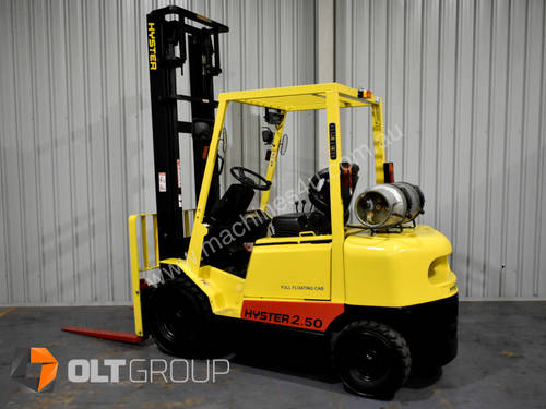 Hyster H2.50DX 2.5 Tonne Forklift 2 Stage 4510mm Mast LPG Digital Load Indicator