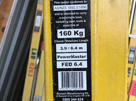 Branach Fiberglass Extension Ladder 3.9 - 6.4 Meter Industrial Quality - picture1' - Click to enlarge