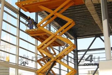 Haulotte 43ft RT Self-Levelling Diesel Scissor Lift Power & Stability! For  ! Haulotte 43ft RT Self-Levelling Diesel Scissor Lift Power & Stability! For  !
