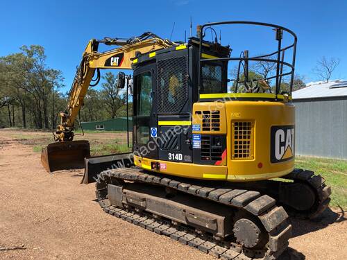 CAT 314D CR QC 14T EXCAVATOR PUSH BLADE, RUBBER PADS, HEIGHT LIMITER, Wired 4 TRIMBLE GPS