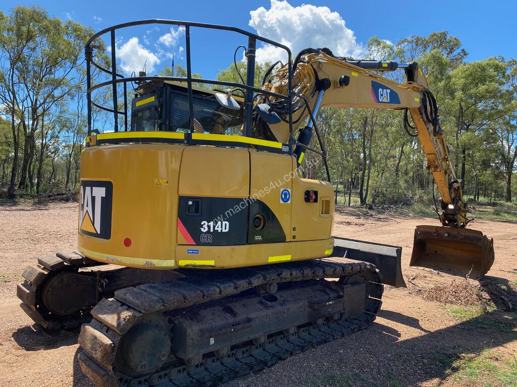 Used 2013 Caterpillar CAT 314D CR QC 14T EXCAVATOR PUSH BLADE RUBBER