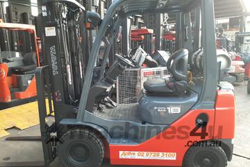 ACTIVE FORKLIFTS - Toyota Forklift 8FG18 Container Mast Low Hours Inbuilt Scale 2012 Model Solid Tyr ACTIVE FORKLIFTS - Toyota Forklift 8FG18 Container Mast Low Hours Inbuilt Scale 2012 Model Solid Tyr
