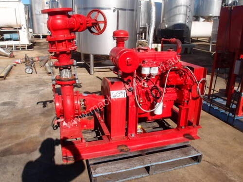 Diesel Fire Fighting Centrifugal Pump, IN: 125mm Dia, OUT: 100mm Dia