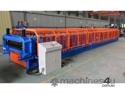 Double roll forming line