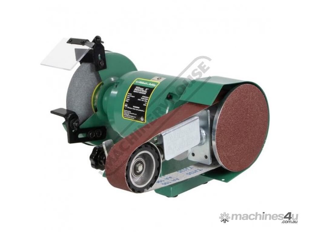 New ABBOTT & ASHBY AA362W8 Industrial Bench Grinder with Linisher 200mm