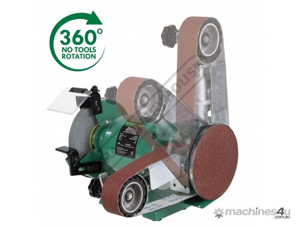 New ABBOTT & ASHBY AA362W8 Industrial Bench Grinder with Linisher 200mm