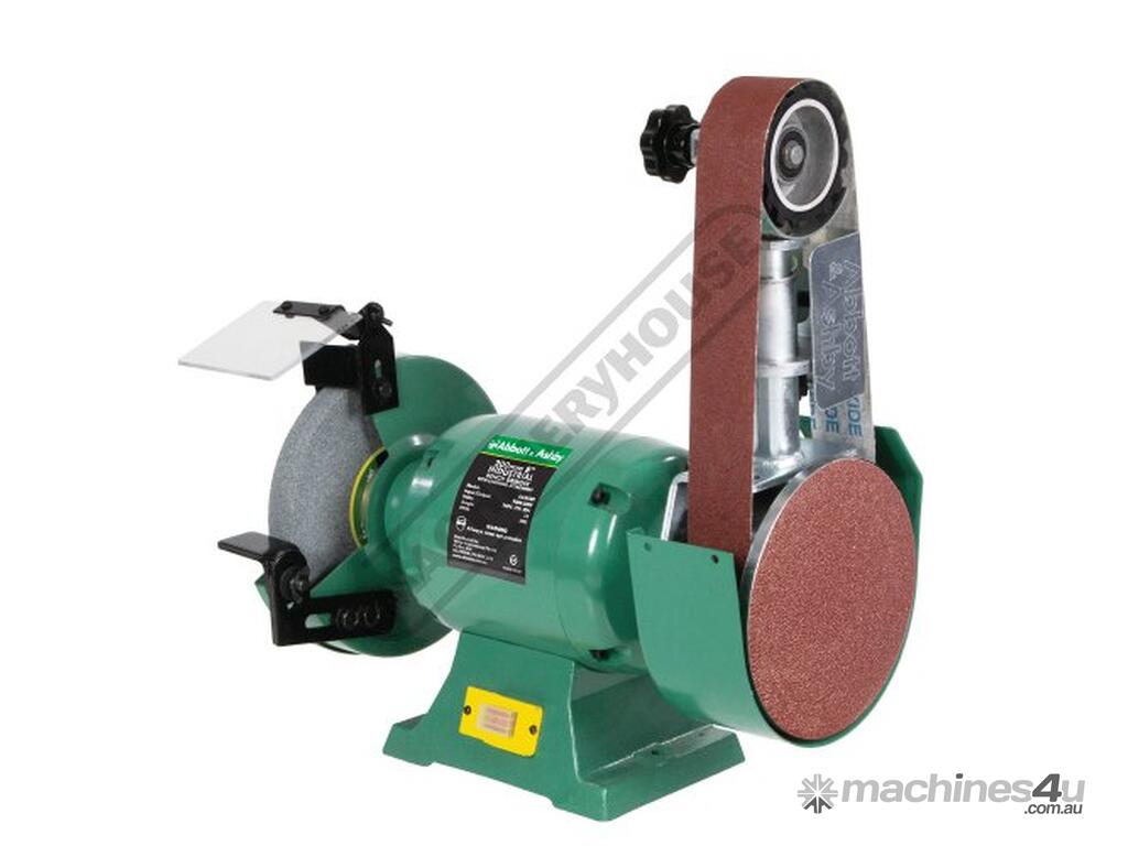 New ABBOTT & ASHBY AA362W8 Industrial Bench Grinder with Linisher 200mm