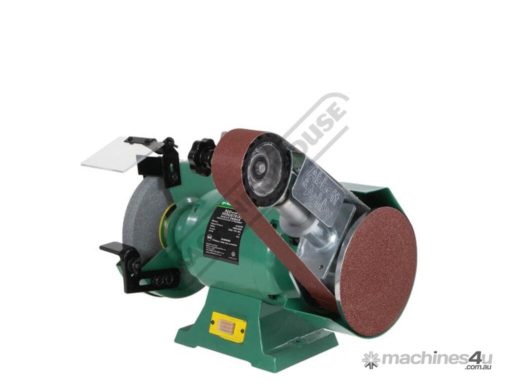 New ABBOTT & ASHBY AA362W8 Industrial Bench Grinder with Linisher 200mm