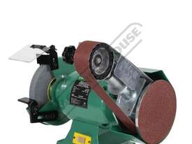 AA362W8 Industrial Bench Grinder with Linisher Ã˜200mm Fine Wheel & 50 x 915mm Linishing Attachment  - picture2' - Click to enlarge