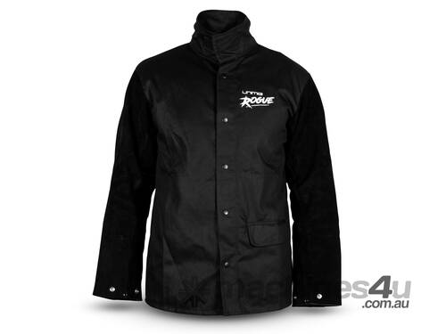 Welding Jacket – Black – W/Leather Sleeves – (ROGUE) XXXL