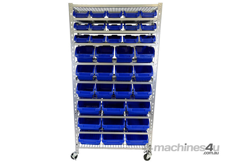New tradequip TRADEQUIP 6054 PARTS STORAGE BIN RACK 36BIN Racking